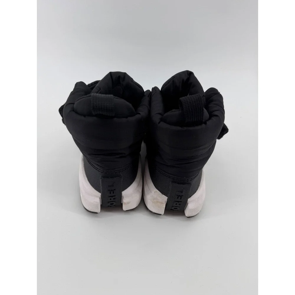 Sorel Kinetic Impact‎ NXT Puffy Boot Black White Women 9 Sneaker Boot